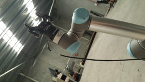 Freelance Robotics UR5 Robotic Arm in Workshop, with 2 finger gripper